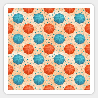 Colorful Umbrella seamless pattern Sticker